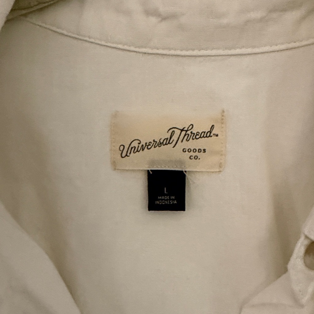 Universal Thread Cream Collared Shirt - Picture 2 of 2